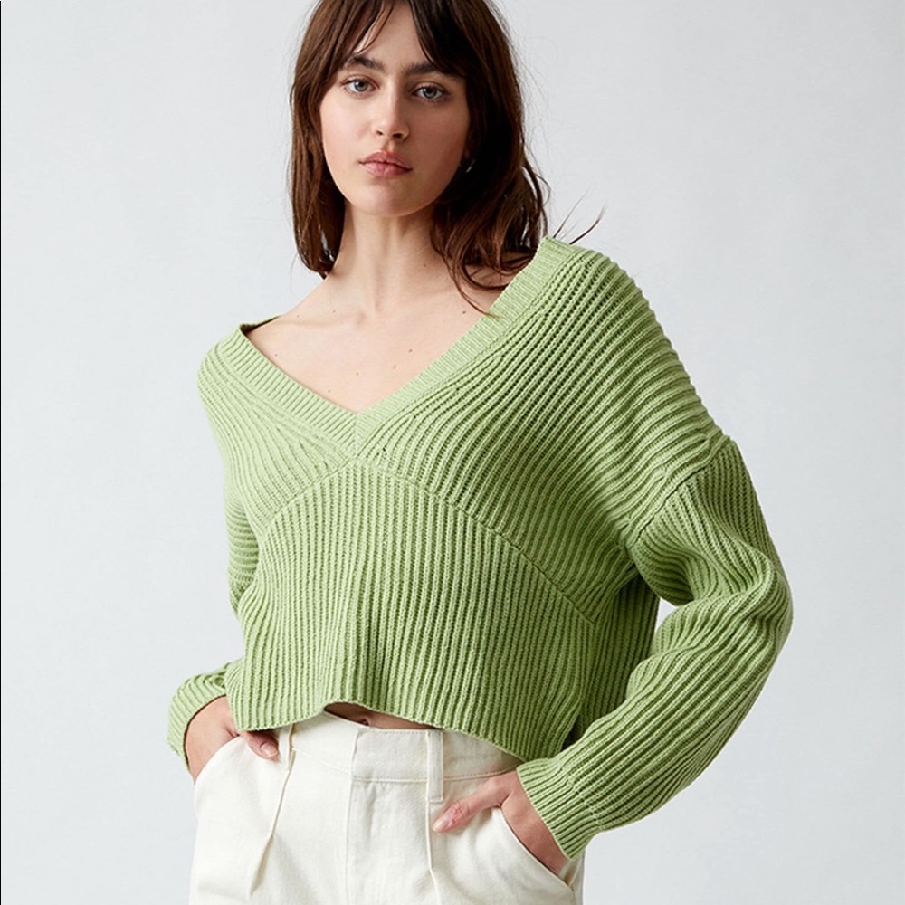 LA Hearts Cropped Side Slit Sweater - Pacsun